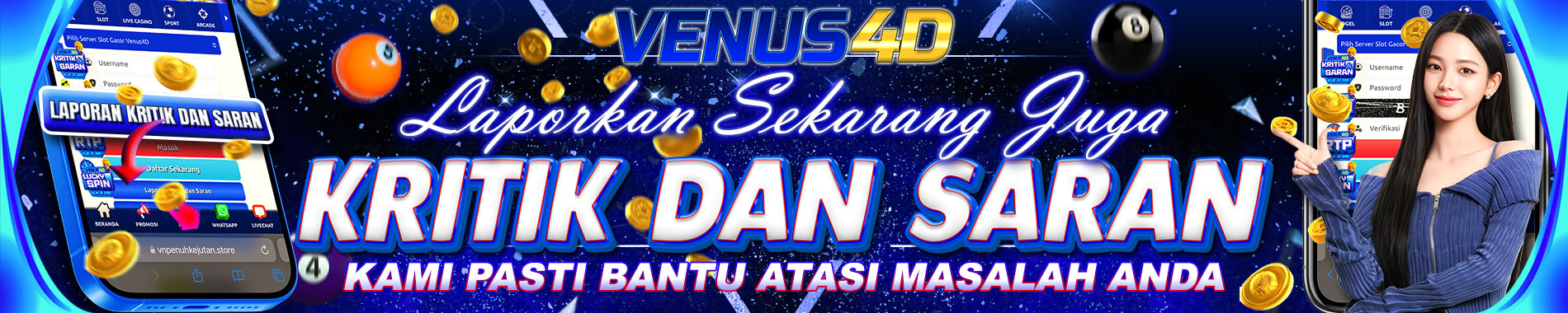venus4d laporan kritik dan saran